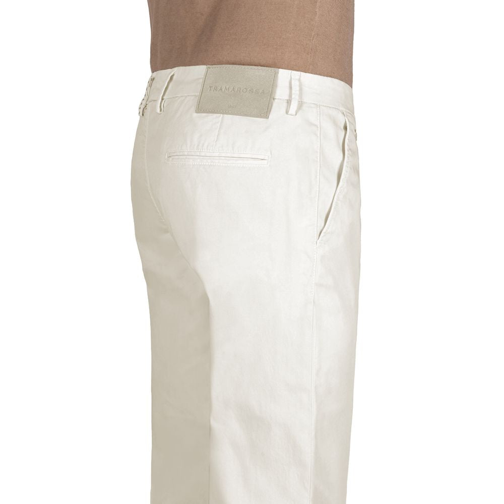 Tramarossa White Cotton Men Jeans